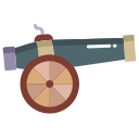 external cannon-pirates-icongeek26-flat-icongeek26 icon