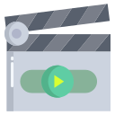 external clapperboard-cinema-icongeek26-flat-icongeek26 icon