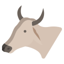 external cow-animal-head-icongeek26-flat-icongeek26 icon