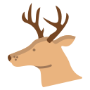 external deer-animal-head-icongeek26-flat-icongeek26 icon