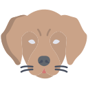 external dog-animal-faces-icongeek26-flat-icongeek26 icon