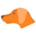 external dog-animal-head-icongeek26-flat-icongeek26 icon