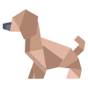 external dog-origami-icongeek26-flat-icongeek26 icon