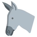 external donkey-animal-head-icongeek26-flat-icongeek26 icon