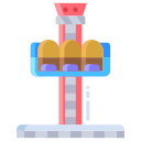 external drop-tower-amusement-park-icongeek26-flat-icongeek26 icon