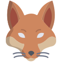 external fox-animal-faces-icongeek26-flat-icongeek26 icon