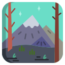 external mountain-landscape-icongeek26-flat-icongeek26 icon