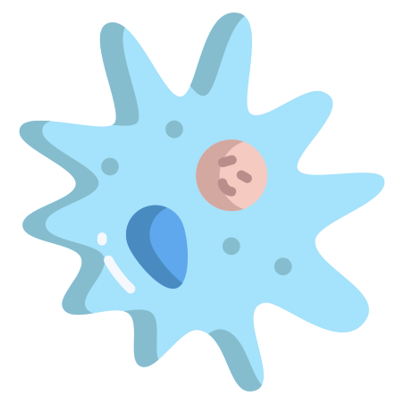 Amoeba icon in Icongeek26 Flat Style