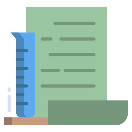 Chemistry Lab Testing Note icon in Icongeek26 Flat Style
