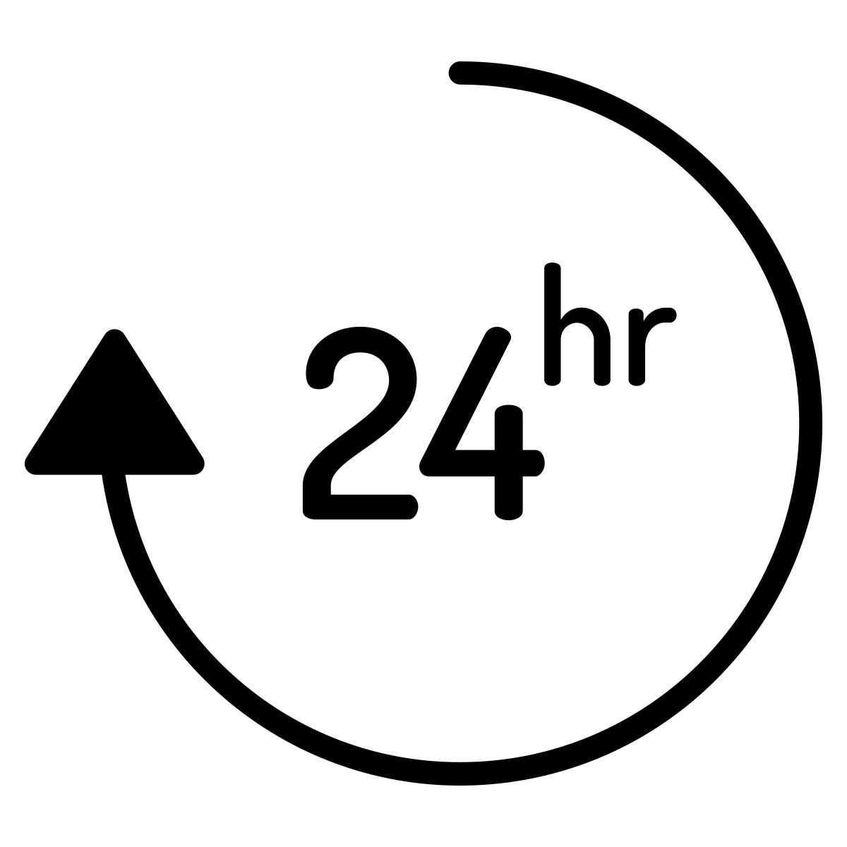 24 hours icon