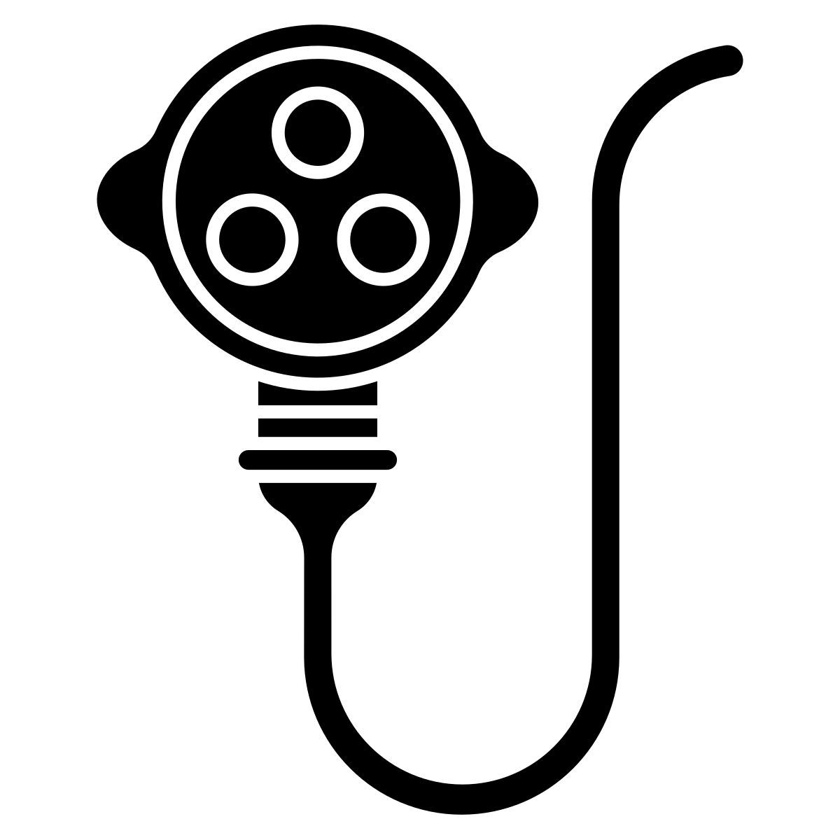 3 pin plug icon