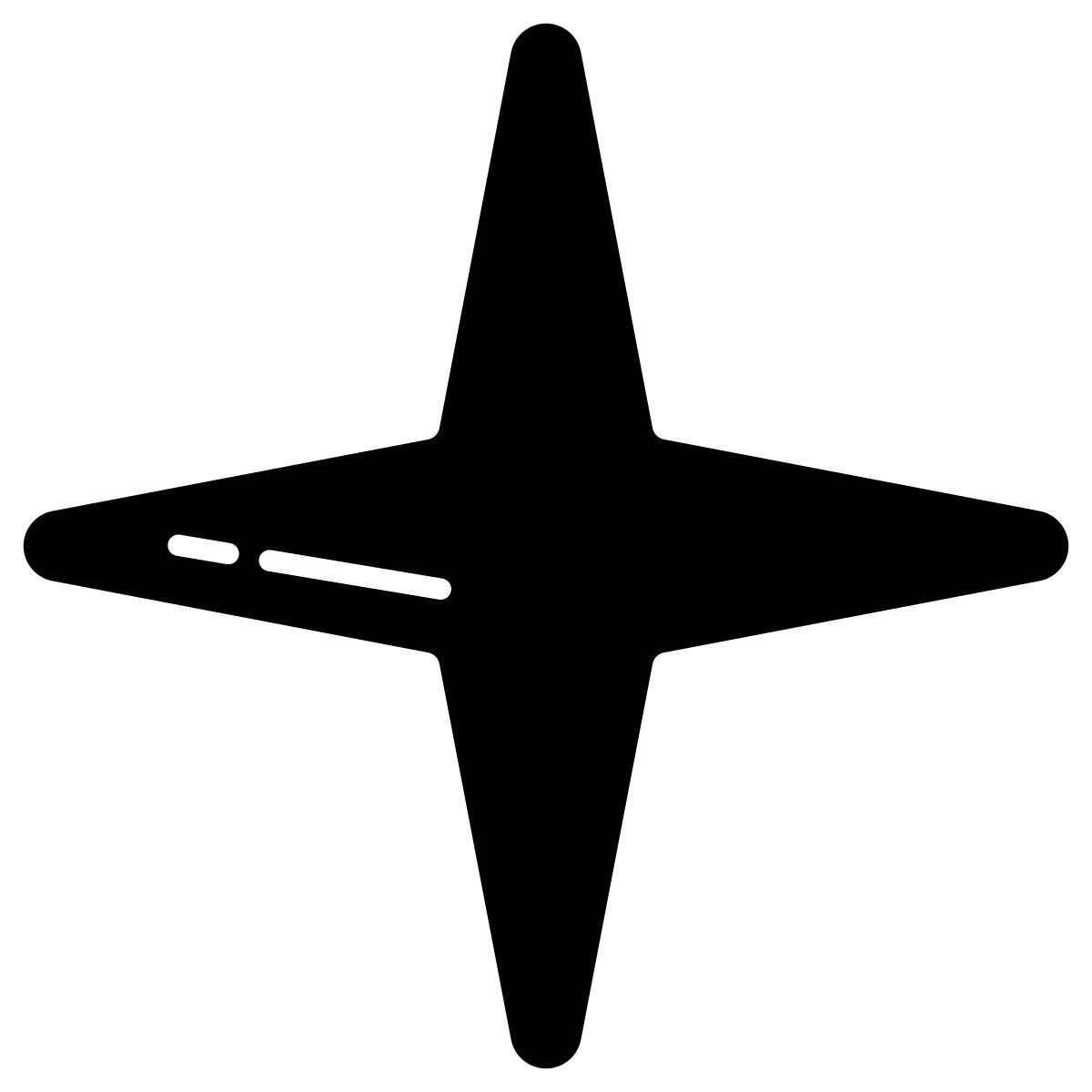 4 point star icon