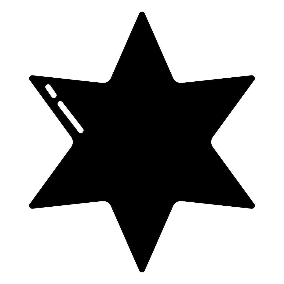 6 point star icon