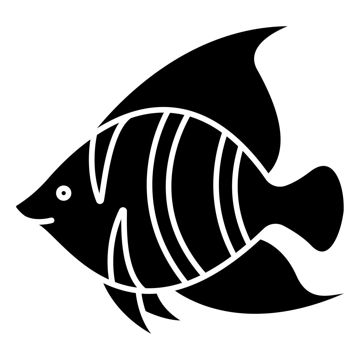 angel butterfly fish icon