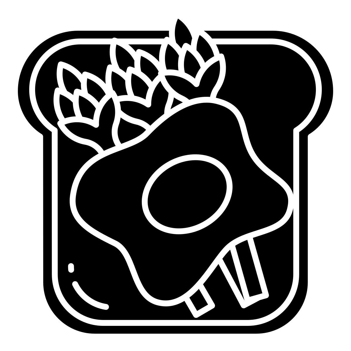asparagus toast icon