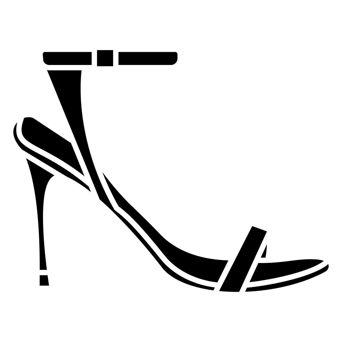 asymmetrical heel icon