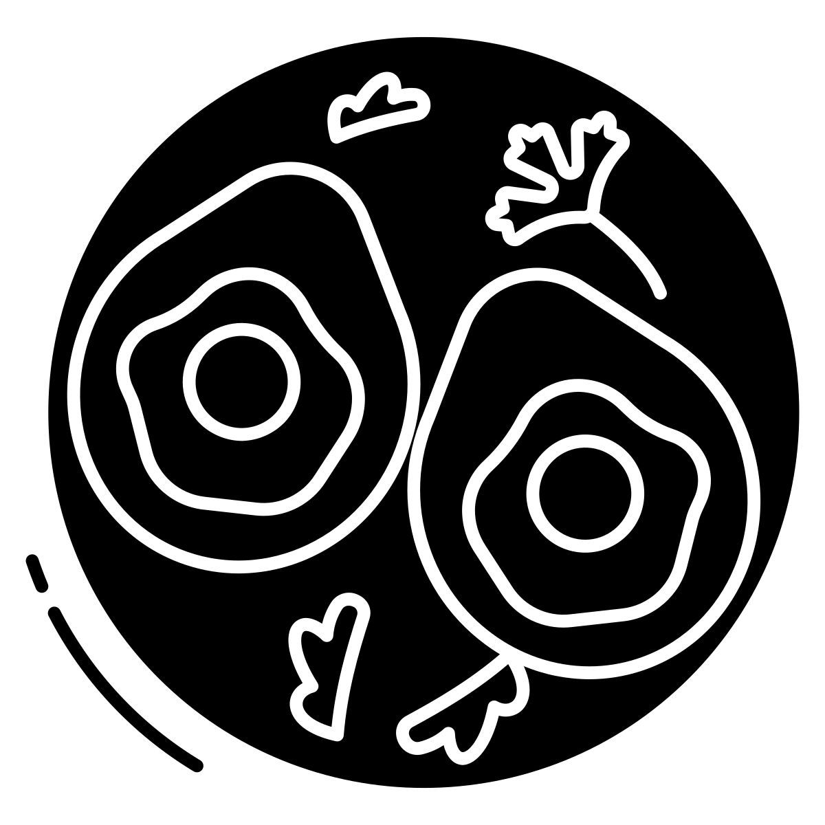 baked avocado and egg icon