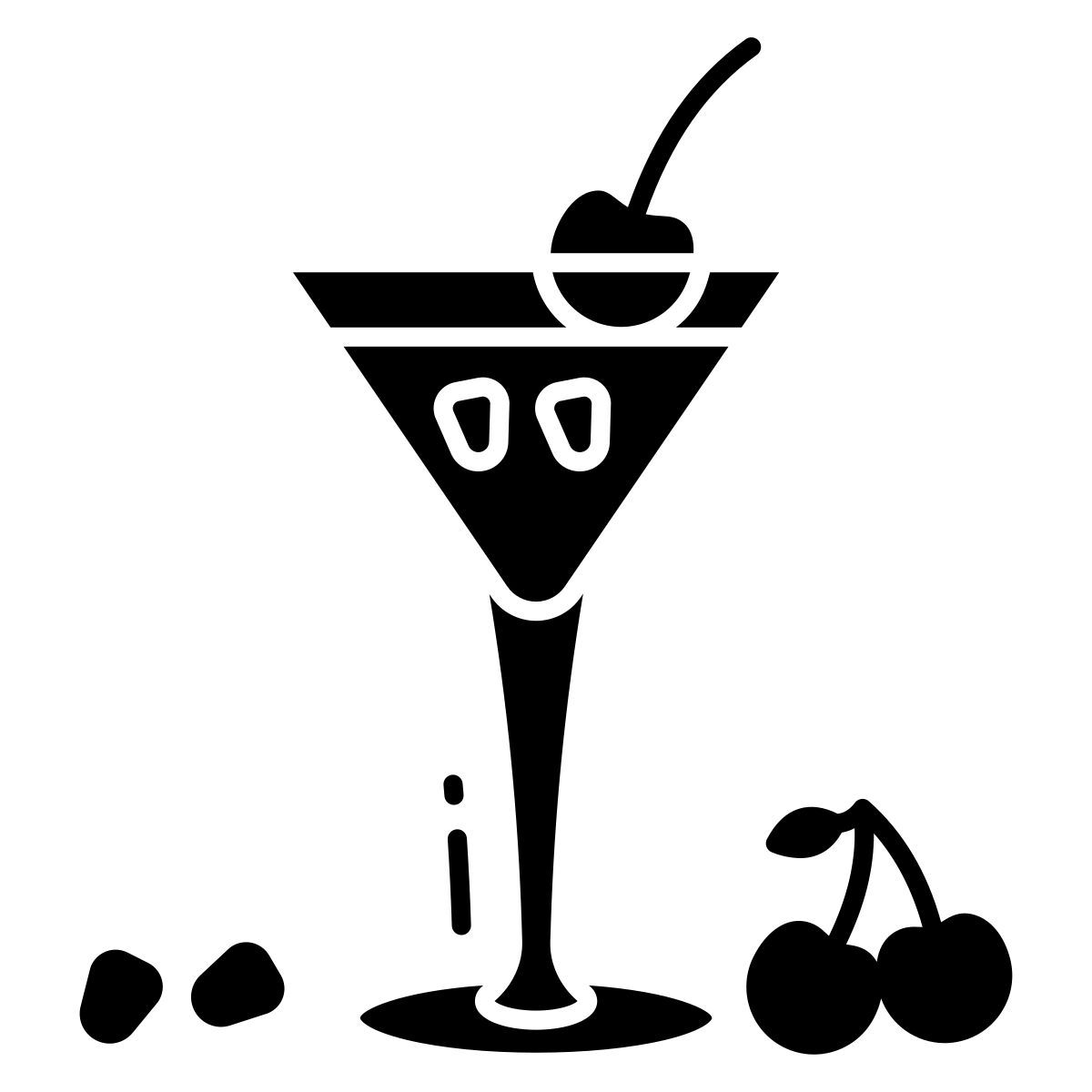 berry and pomegranate mocktail icon