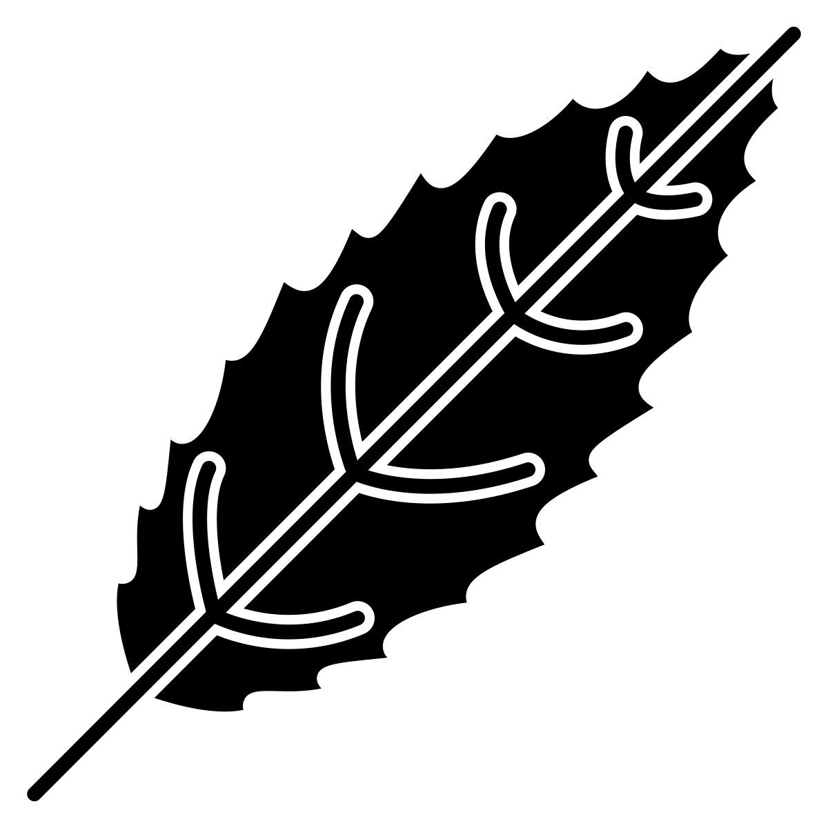 foglia di ciliegio nero icon