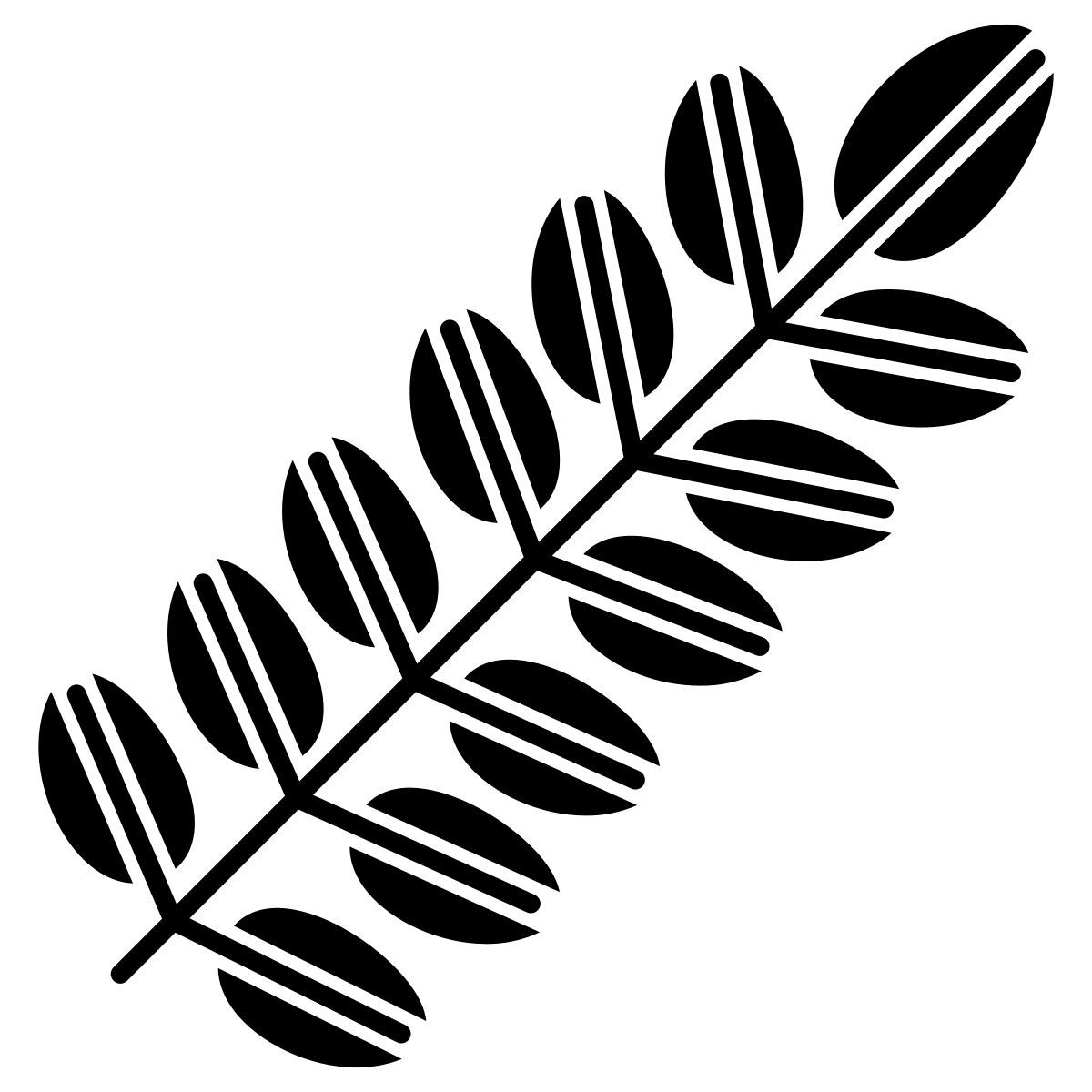 black locust leaf icon