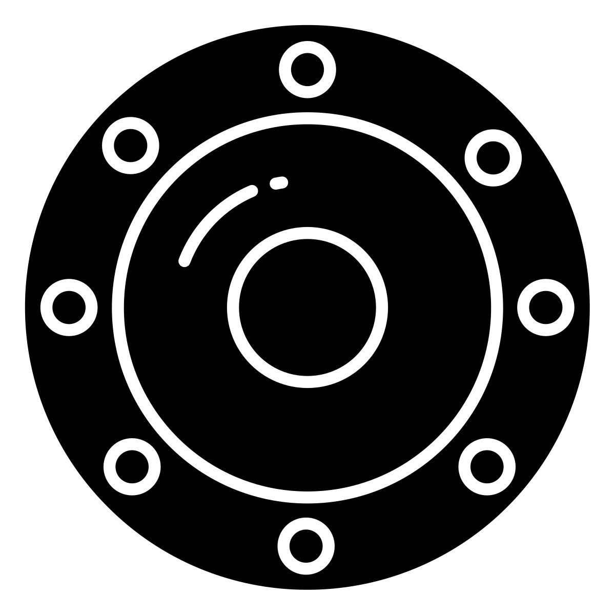 buckler metal shield icon