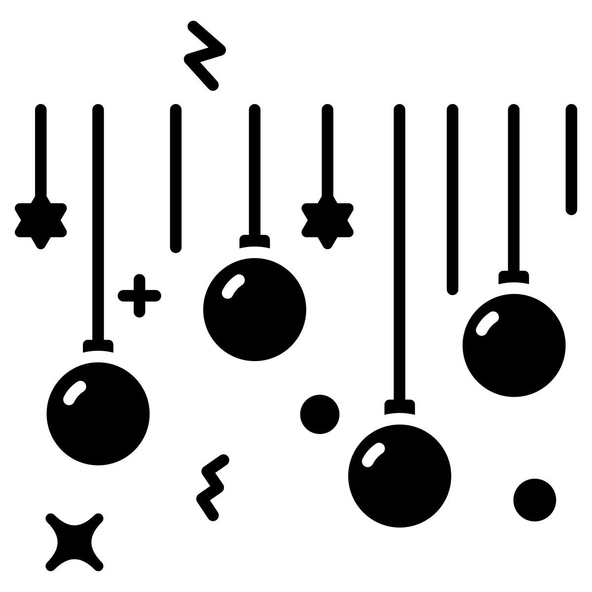 christmas balls icon