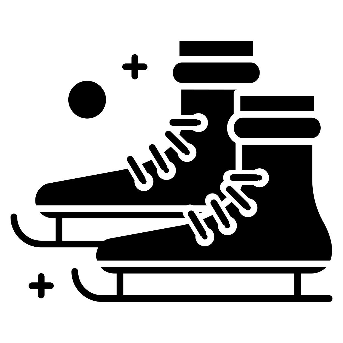 christmas skates icon