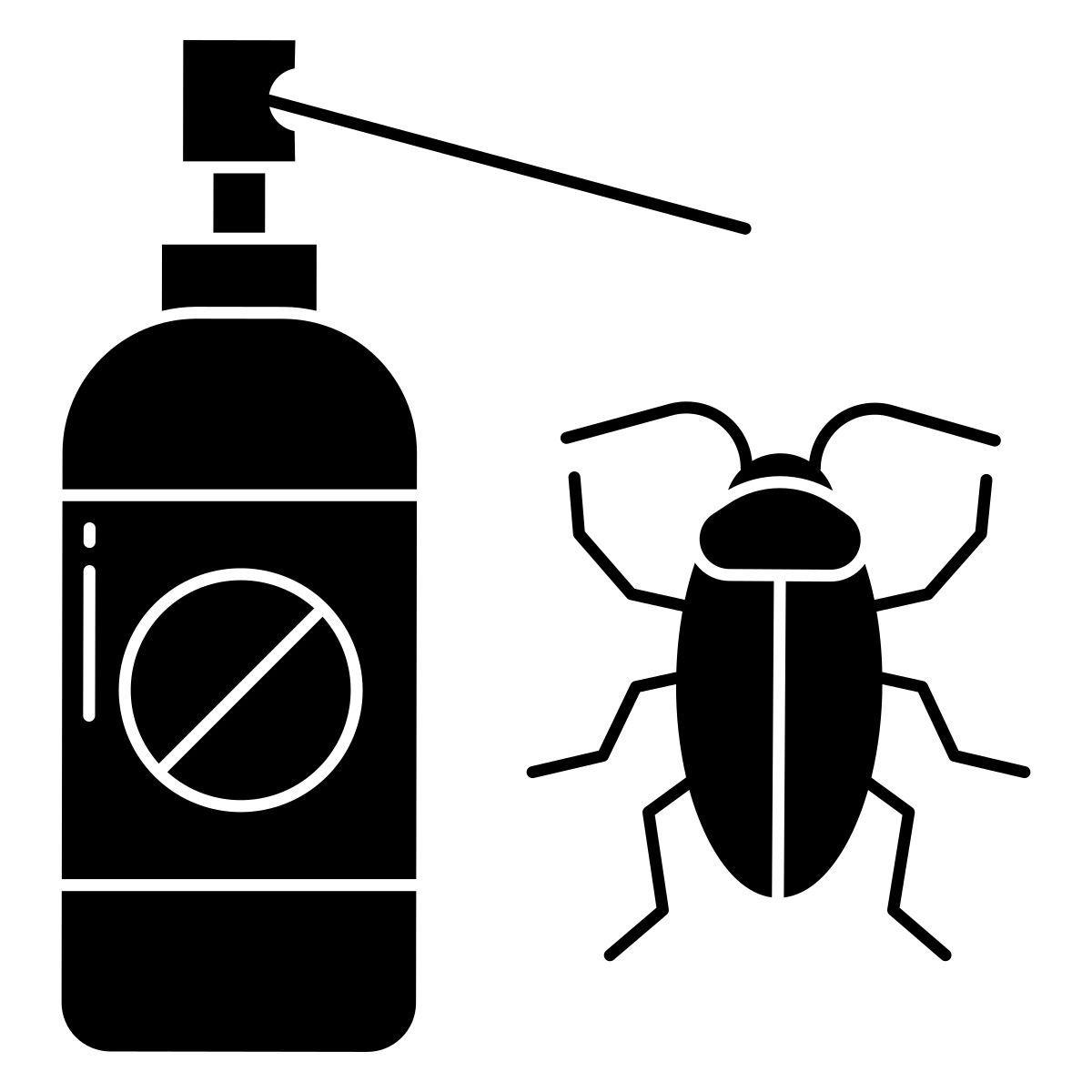 cockroach killer spray icon