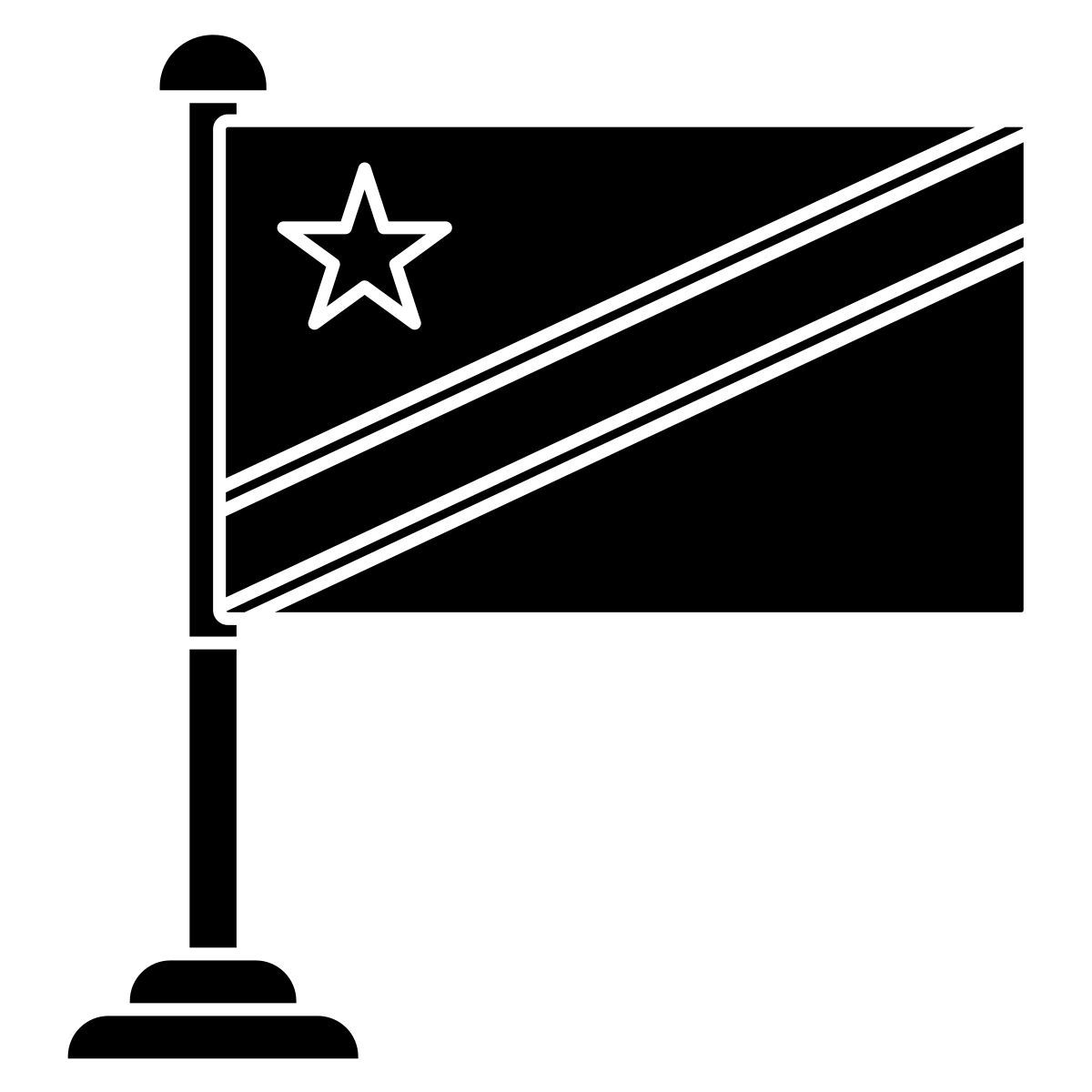 congo democratic republic flag icon