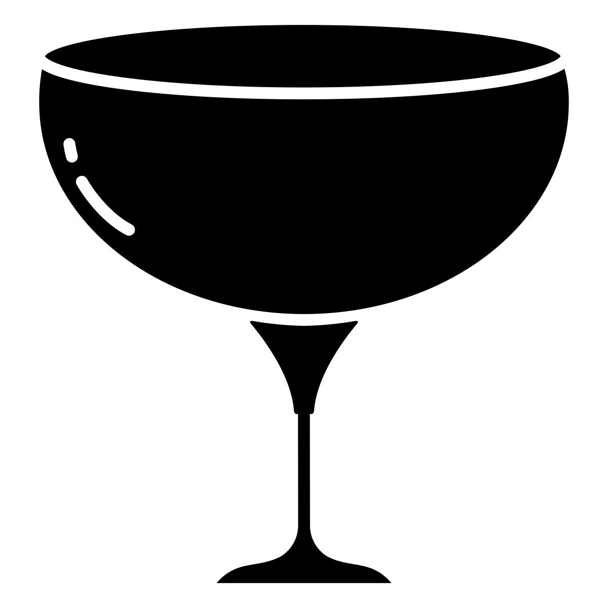 coupe glass icon
