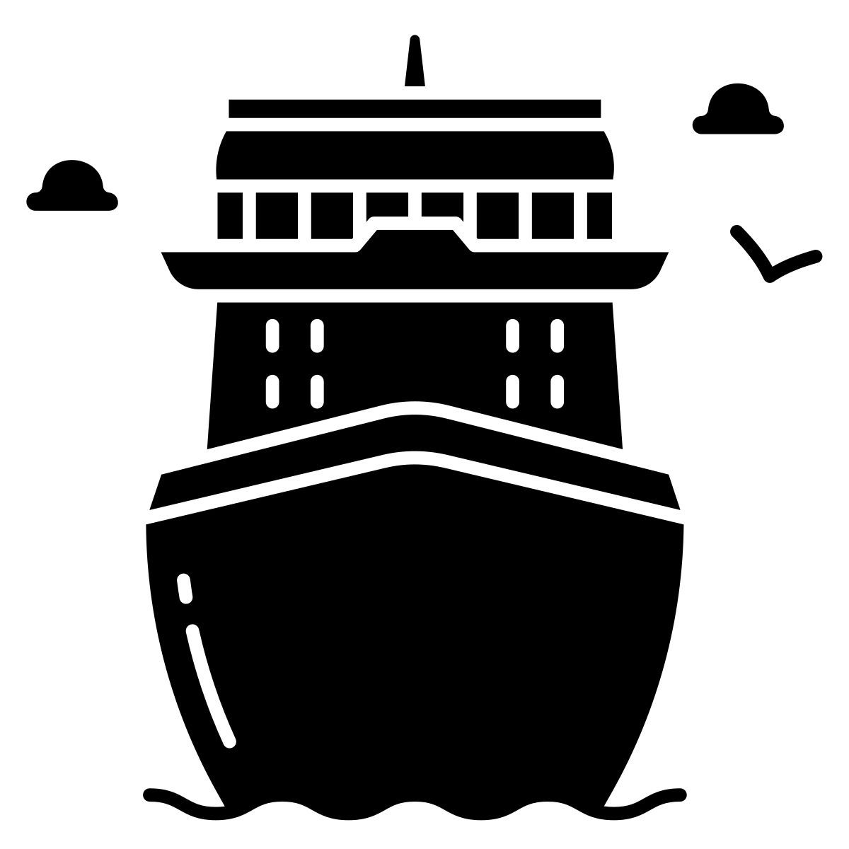 cruise vacation icon