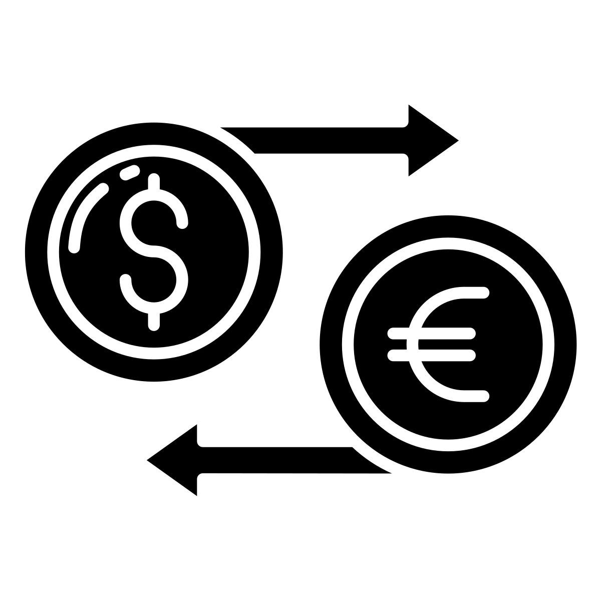 currency exchange euro icon