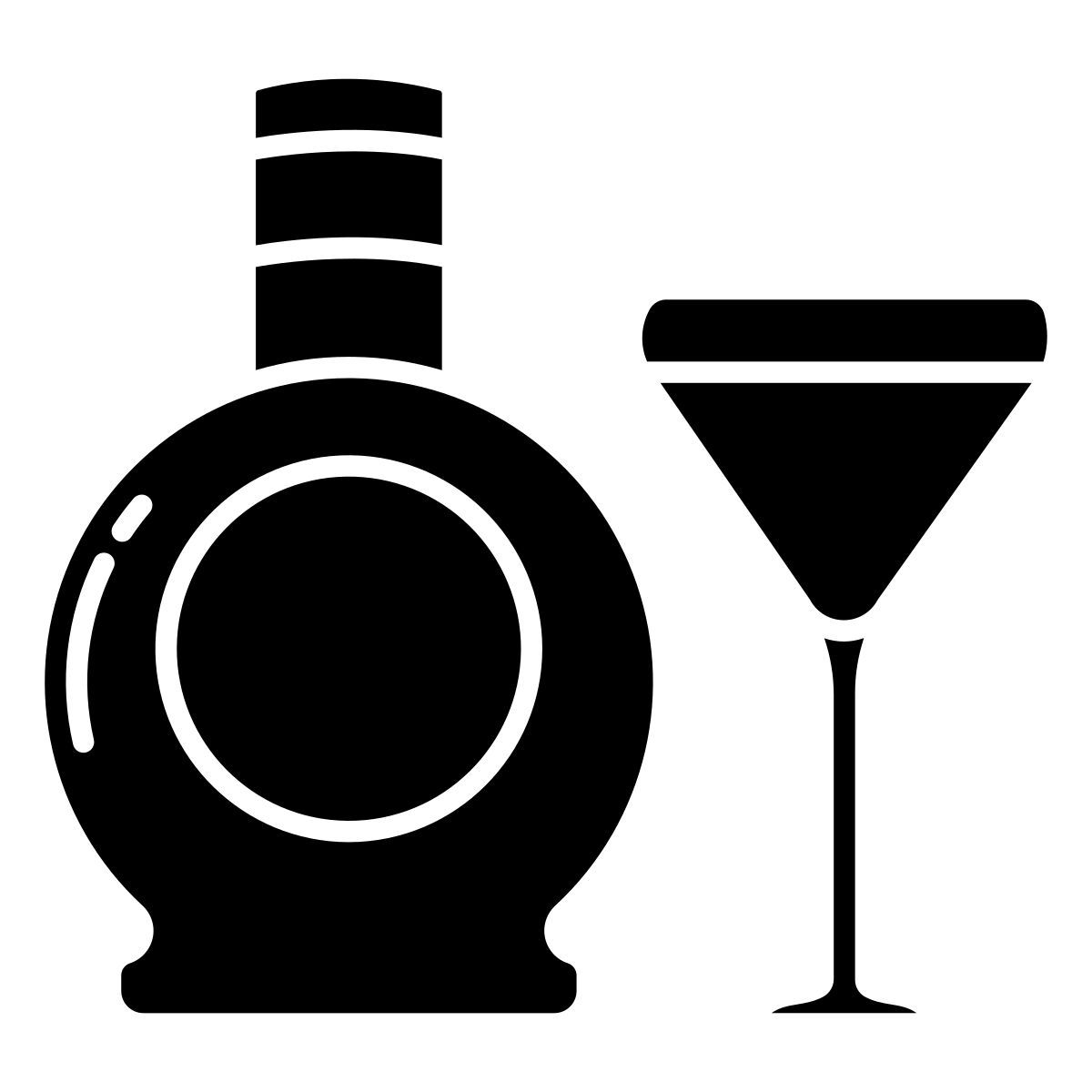 dark chocolate liqueur icon