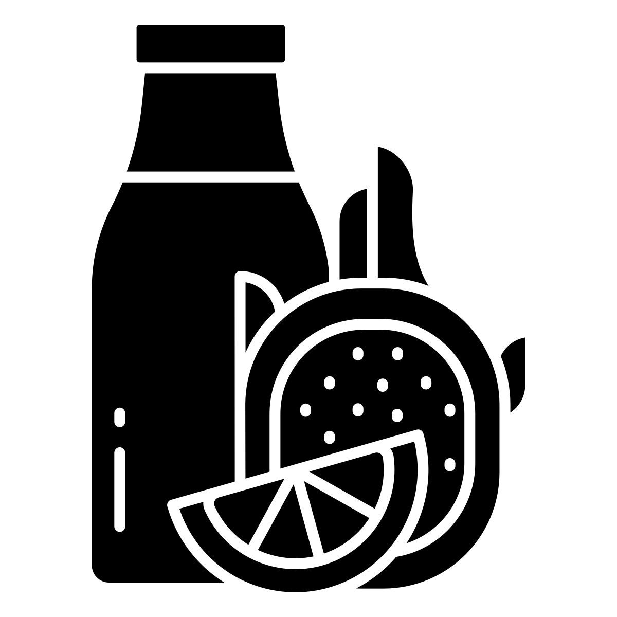 dragon fruit and lemon smoothie icon