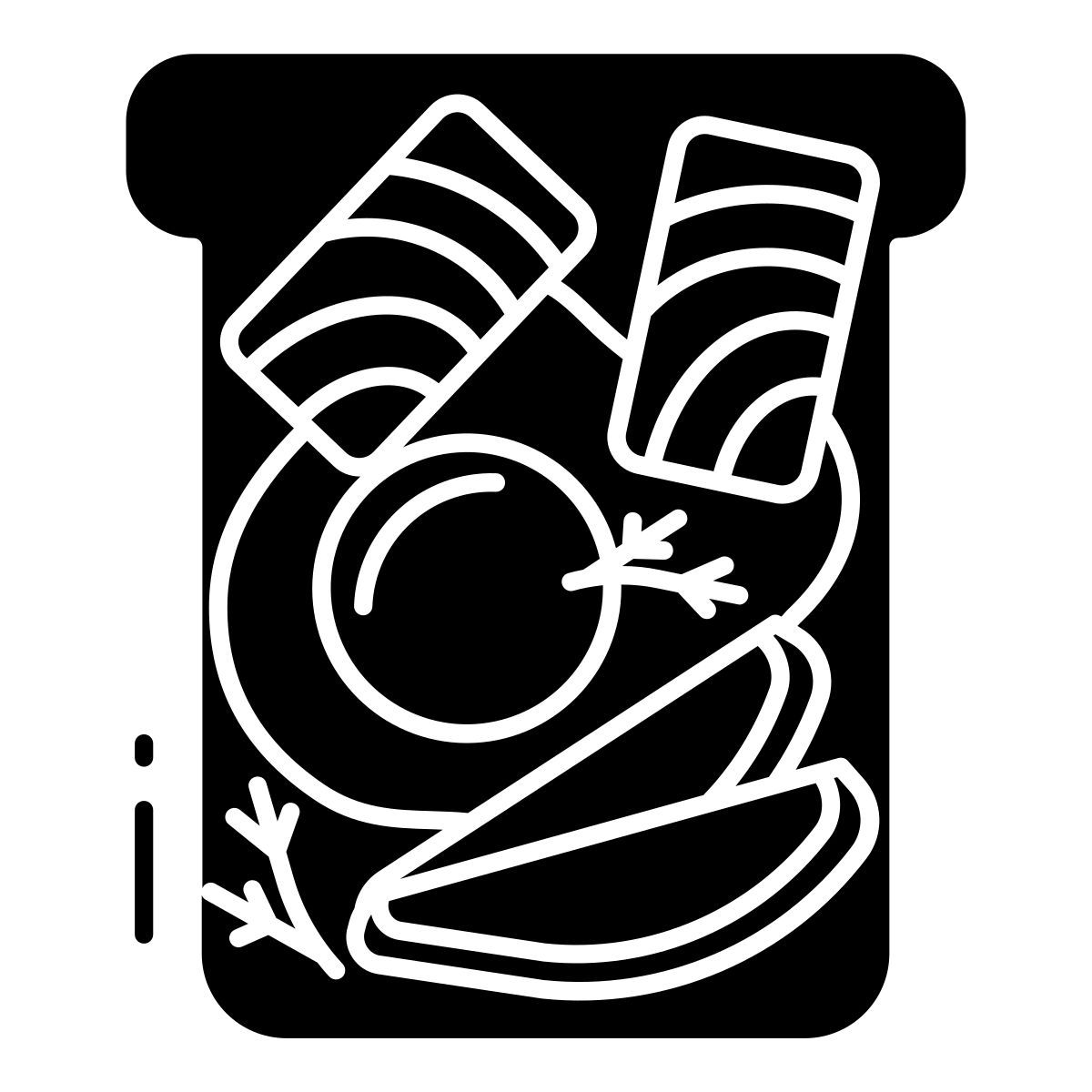 egg and salmon toast icon