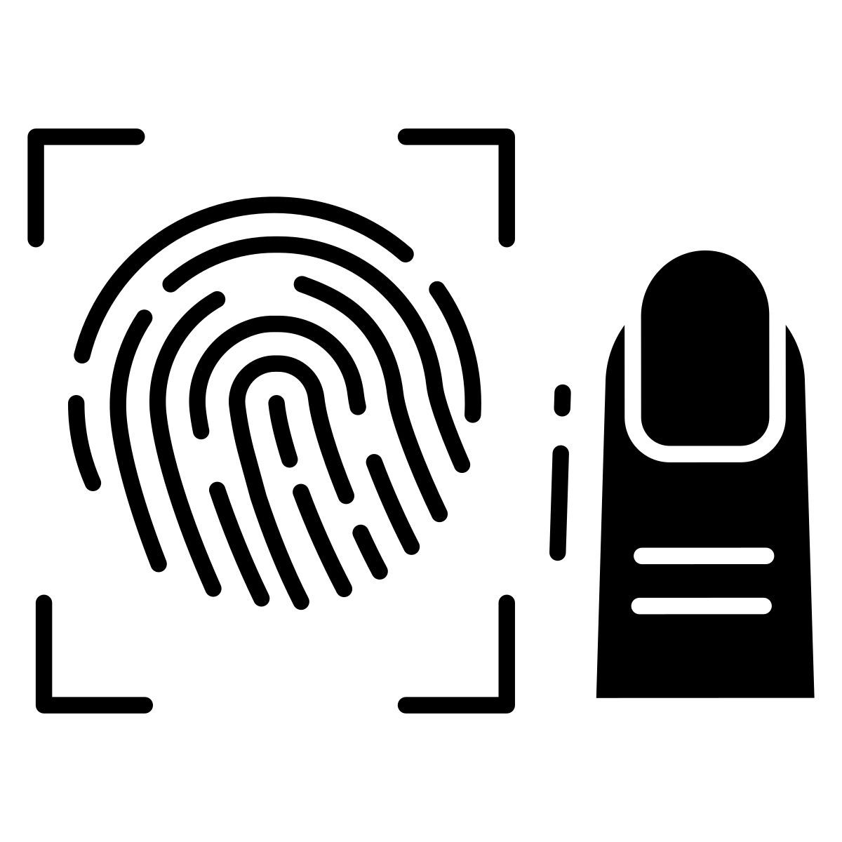 fingerprint scanner icon
