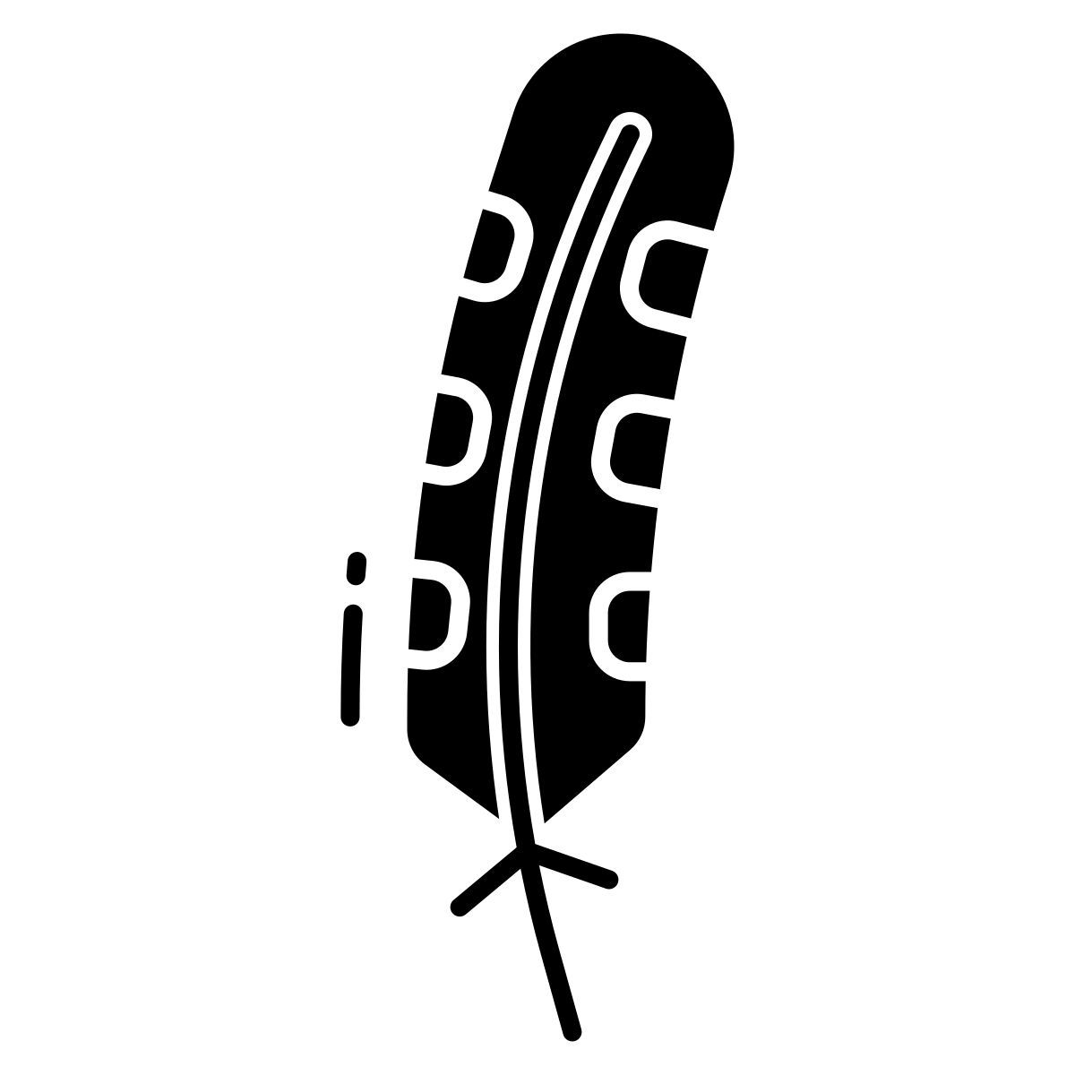 great spotted woodpecker feather icon
