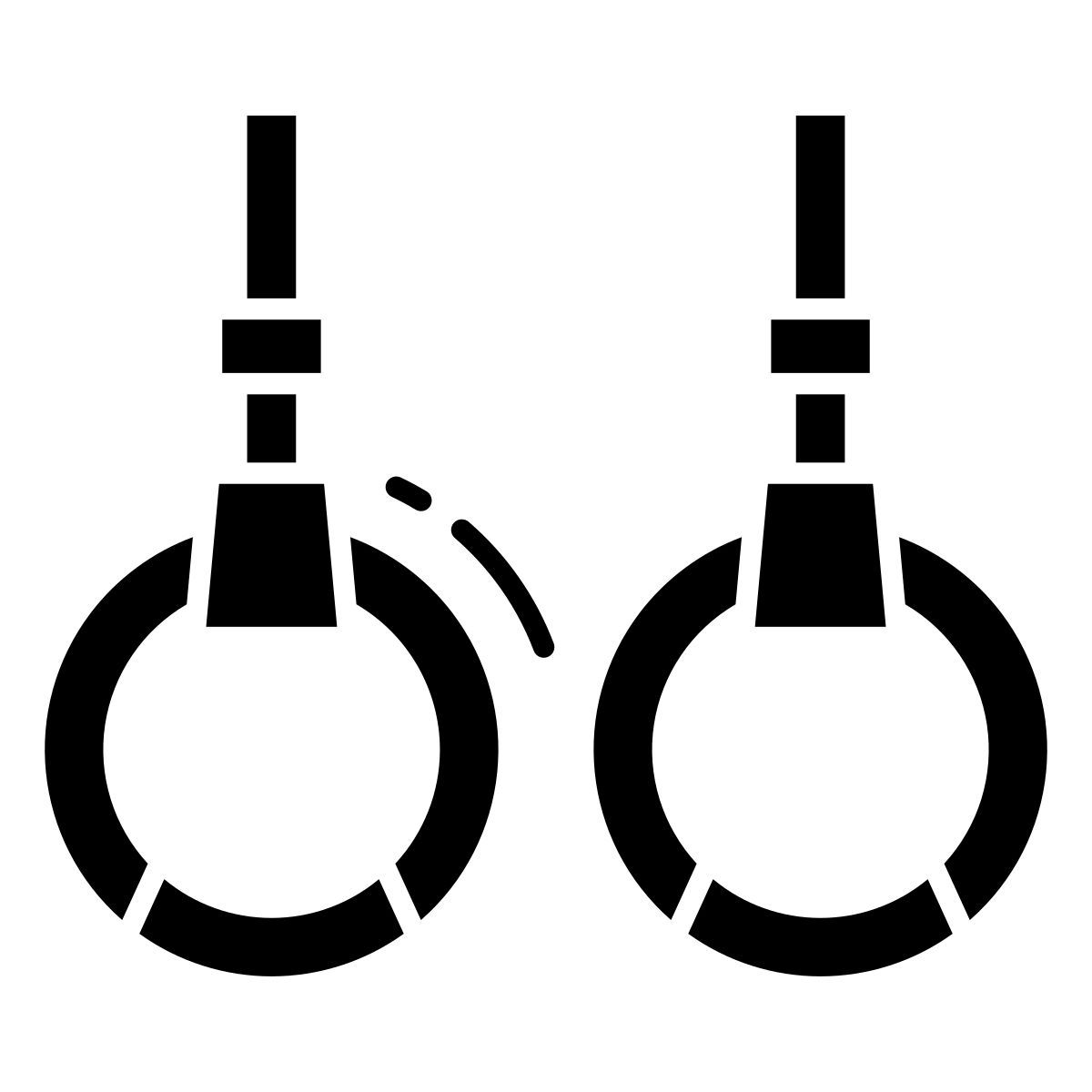 gymnastic rings icon