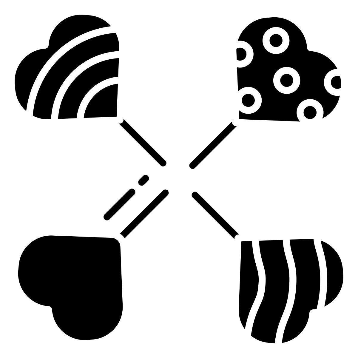 heart lollipops icon