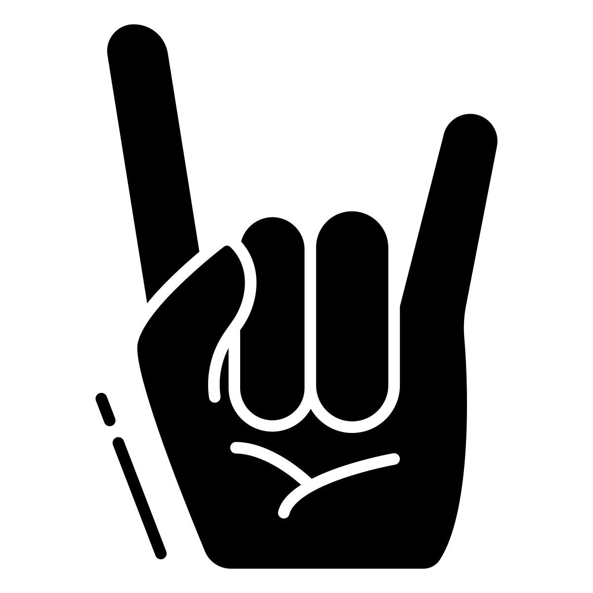 horns up icon