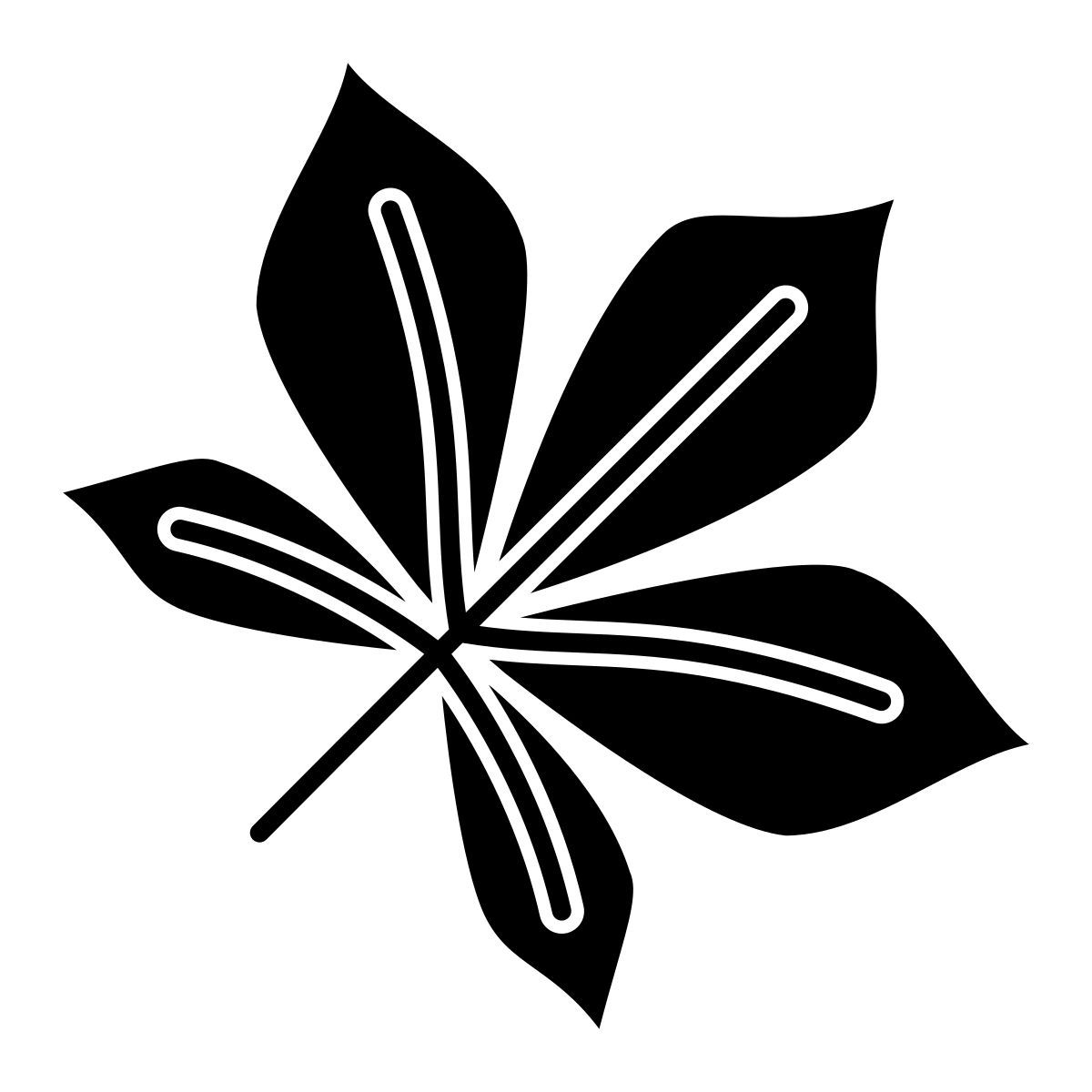 horse chestnut leaf icon