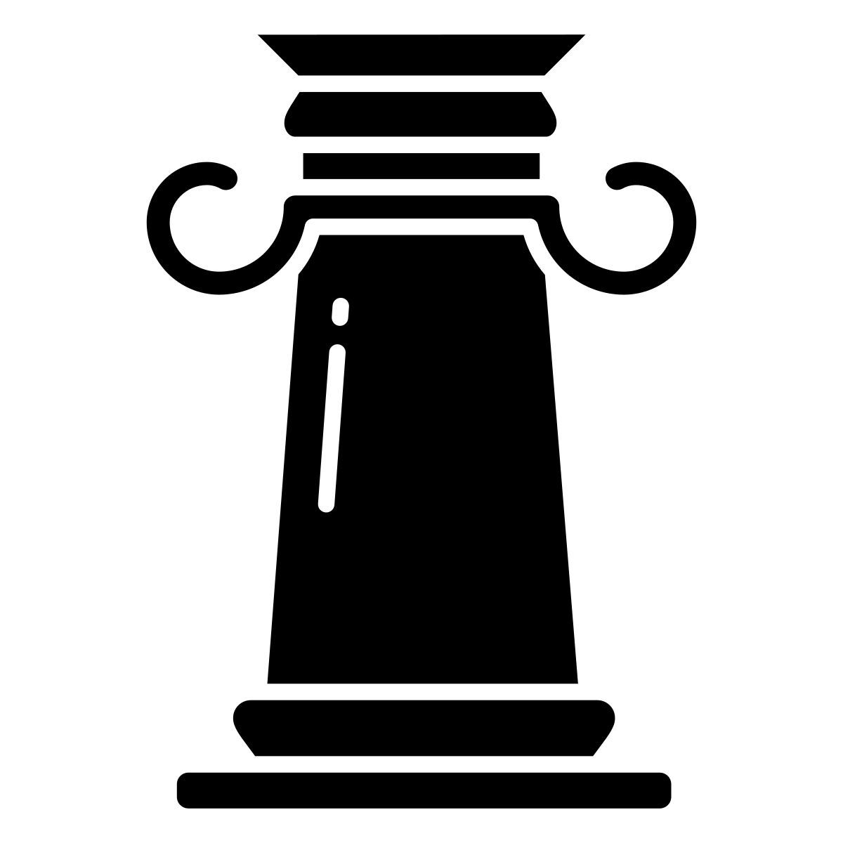 ionic greek pillar icon