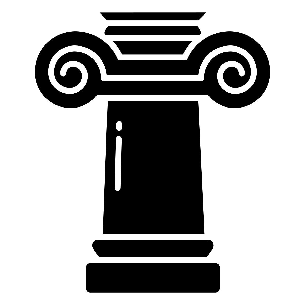 ionic greek pillar icon