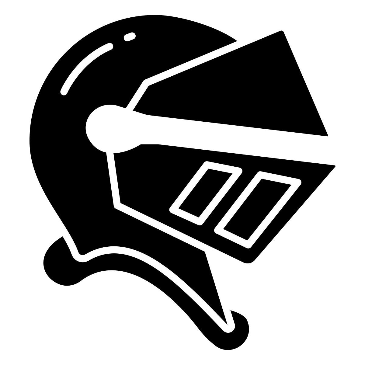 knight’s helmet icon
