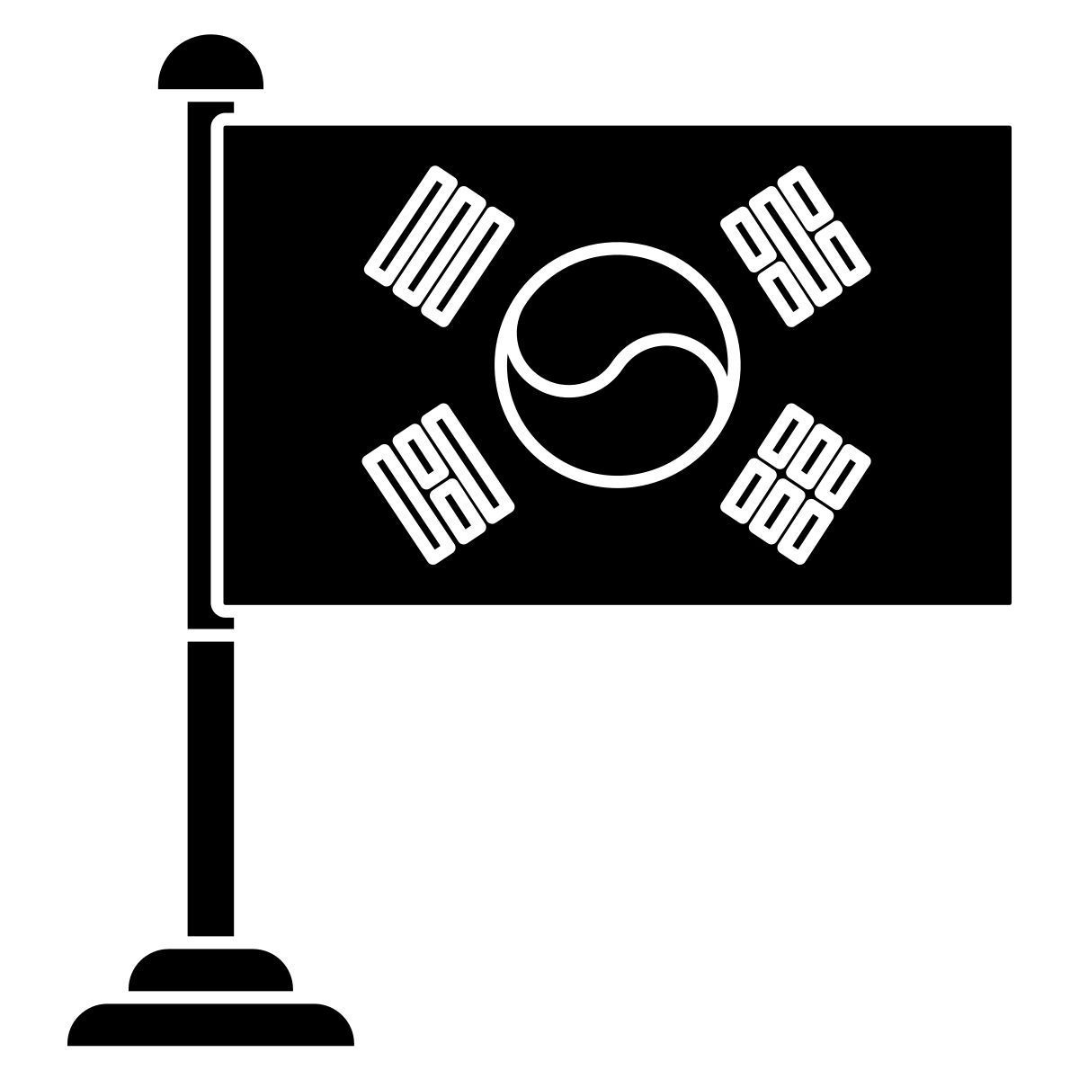 bandeira da coreia do sul icon