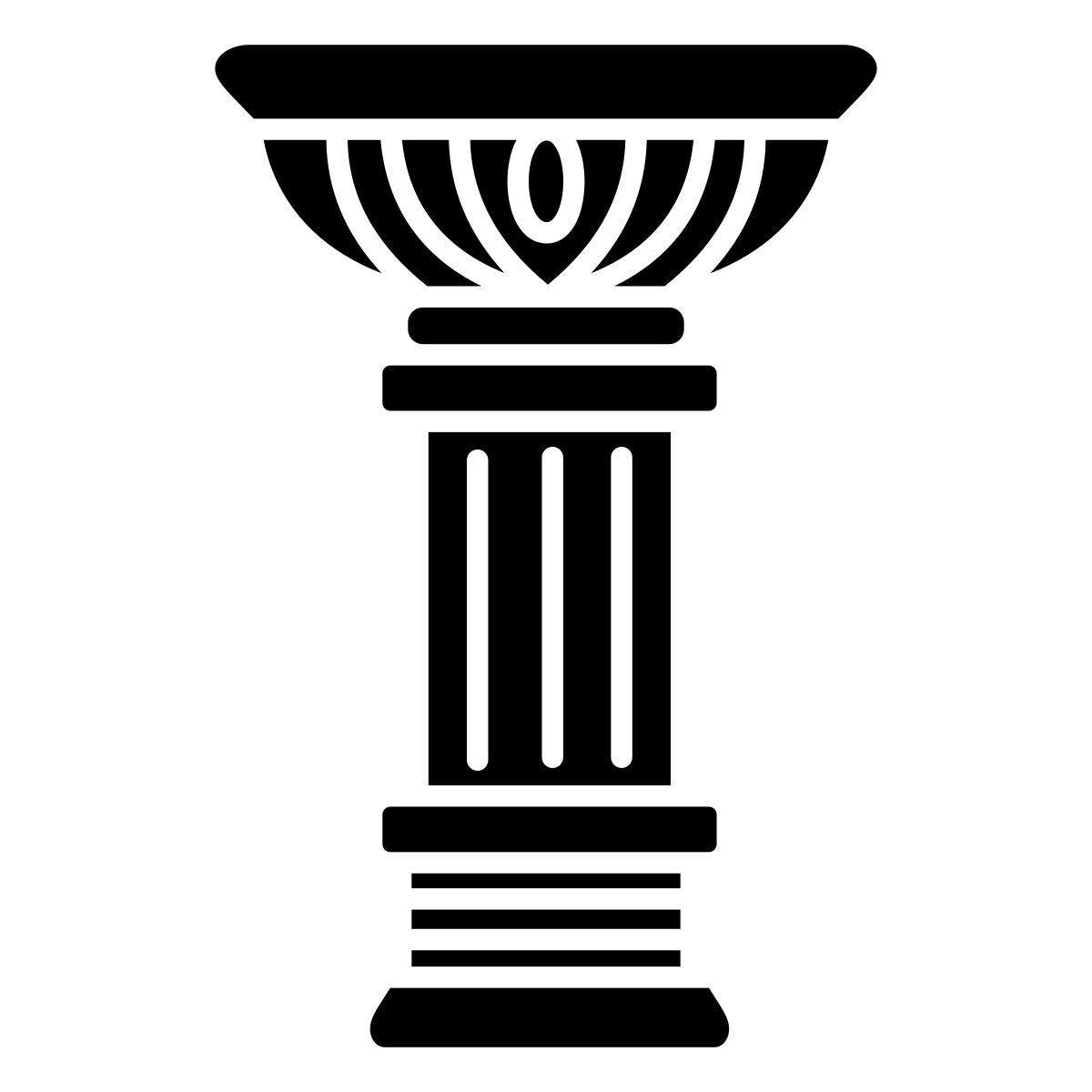 lotus greek pillar icon
