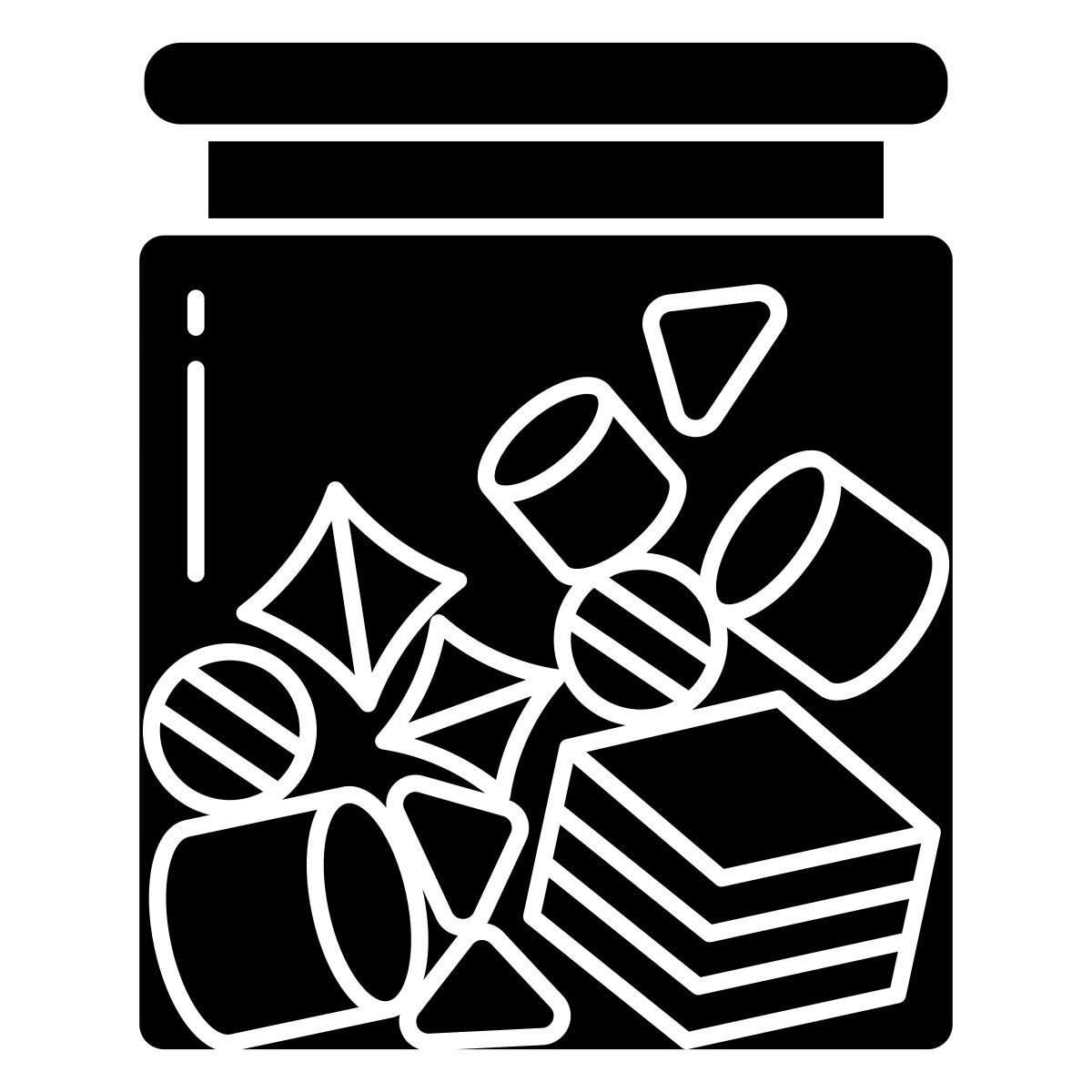 low carb gummy candy icon