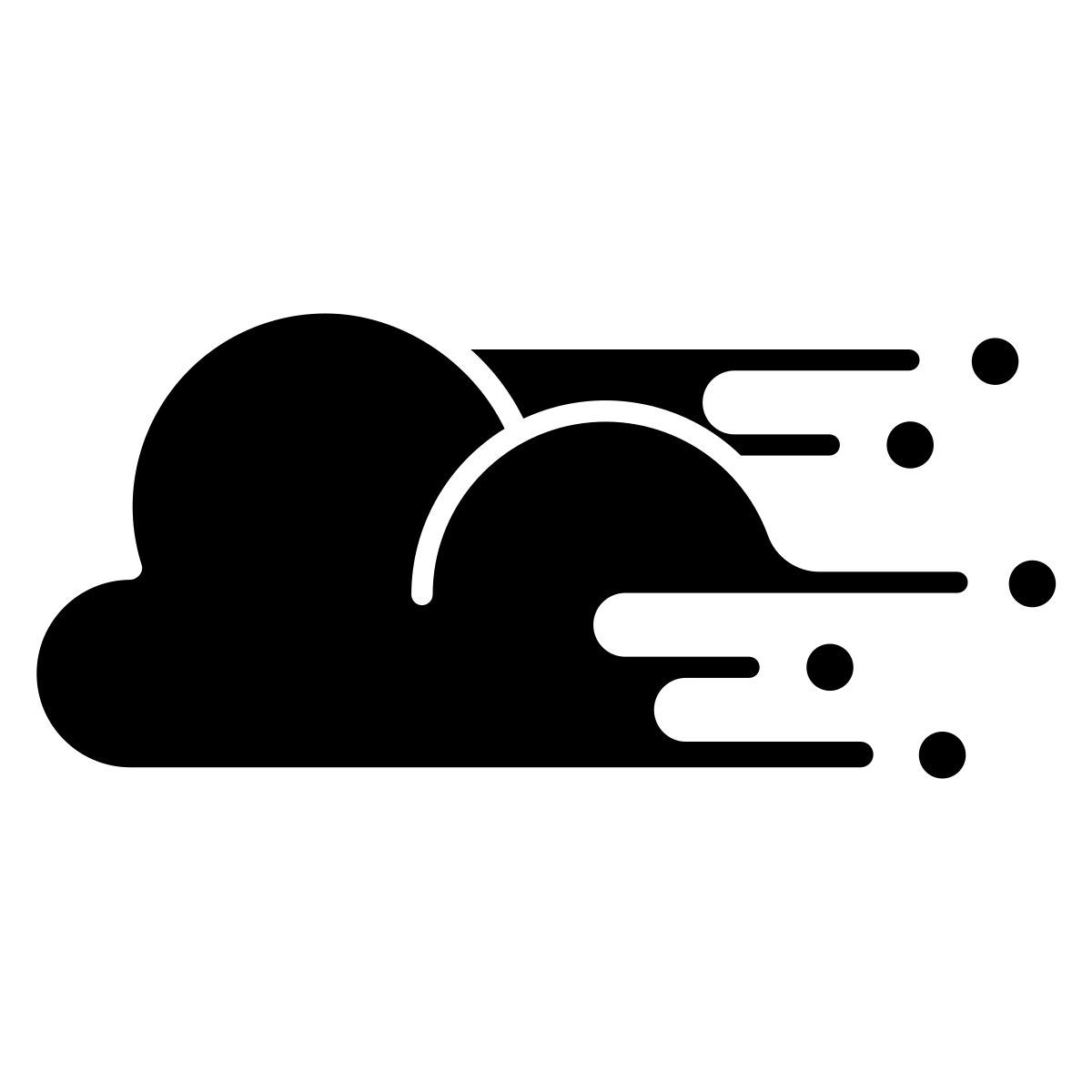 moving cloud icon