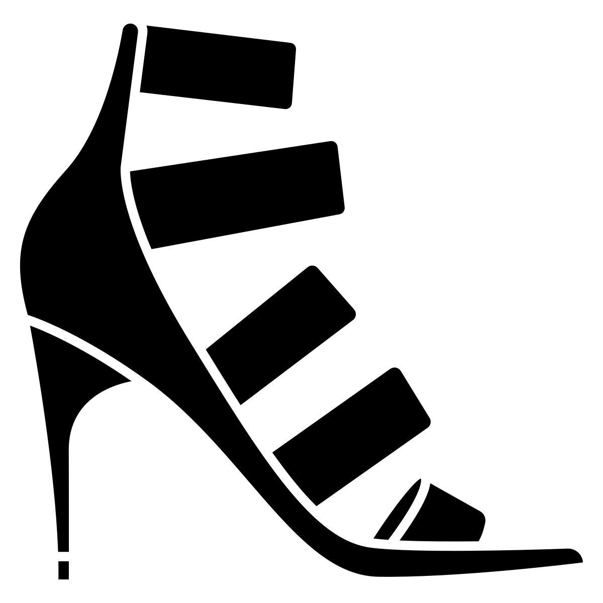 multi strap designer high heel icon