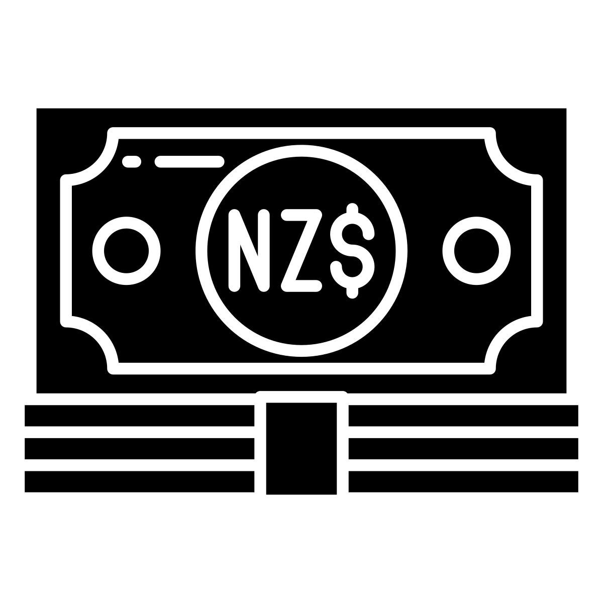 new zealand dollar icon